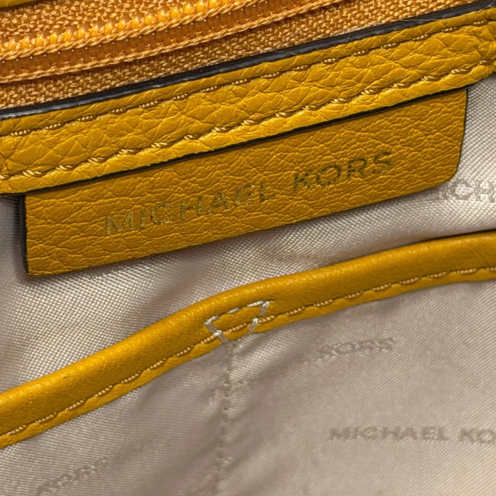 NWOT Michael Kors Boho Brooklyn Large Leather Shoulder Bag Shade Marigold/Cider - Picture 6 of 14